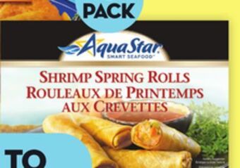Giant Tiger Aqua star shrimp spring rolls offer