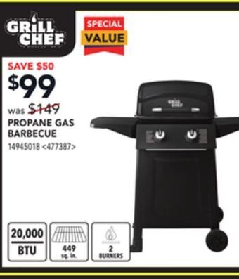 RONA Grill chef propane gas barbecue offer