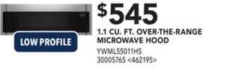 RONA Whirlpool 1.1 cu. ft. over-the-range microwave hood offer