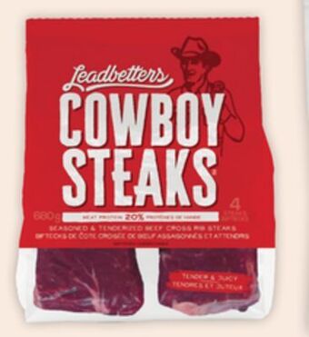 Giant Tiger Leadbetters cowboy steaks offer
