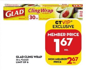 Giant Tiger Glad cling wrap offer