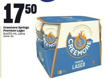 Zehrs Markets Creemore springs premium lager, 6x473 ml cans offer