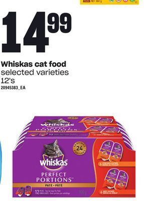 Zehrs Markets Whiskas cat food, 12's offer