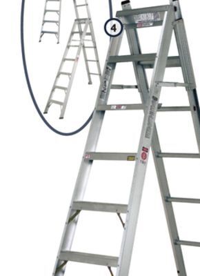 Home Hardware 7' aluminum multi position ladder offer