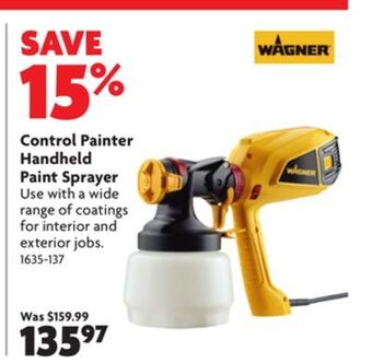 Home Hardware Control painter handheld paint sprayer offer