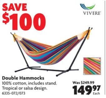 Home Hardware Double hammocks offer