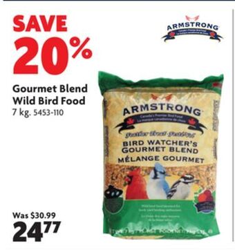 Home Hardware Gourmet blend wild bird food offer