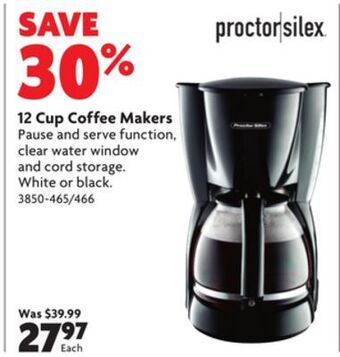 Home Hardware 12 cup coffee makers offer