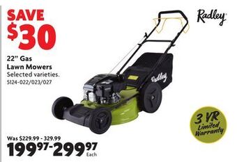 Home Hardware 22 gas lawn mowers offer