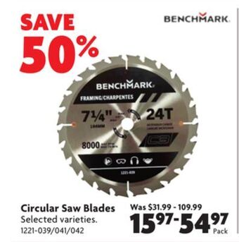 Home Hardware Circular saw blades offer