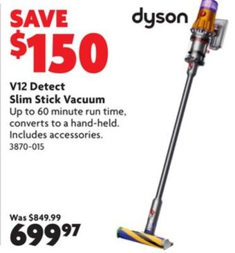 Home Hardware V12 detect slim stick vacuum offer