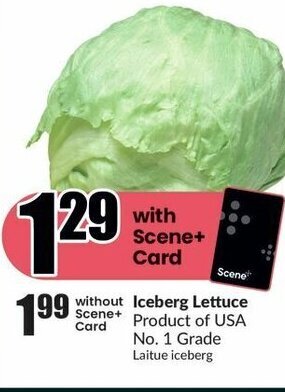 FreshCo Iceberg Lettuce offer