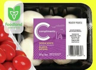 FreshCo Compliments Whole White Mushrooms 227 g offer
