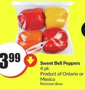 FreshCo Sweet Bell Peppers 4 pk offer