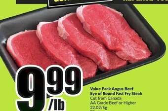 FreshCo Value Pack Angus Beef Eye of Round Fast Fry Steak offer