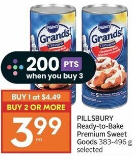 IGA PILLSBURY Ready-to-Bake Premium Sweet Goods 383-496 g selected offer
