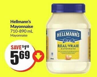 FreshCo Hellmann's Mayonnaise 710-890 mL offer