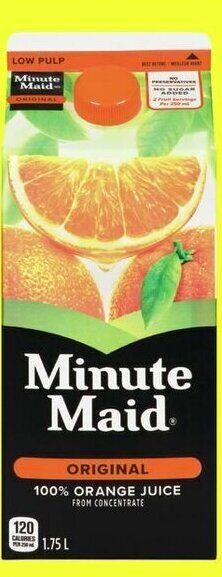 FreshCo Minute Maid Orange Juice 1.75 L offer