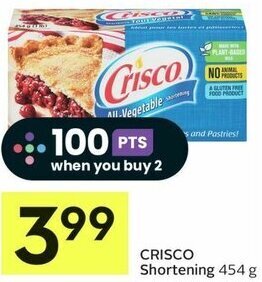 IGA CRISCO Shortening 454 g offer