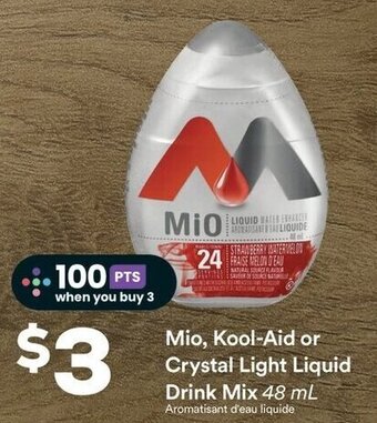 FreshCo Mio, Kool-Aid or Crystal Light Liquid Drink Mix 48 mL offer