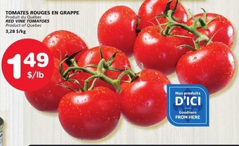 IGA RED VINE TOMATOES offer