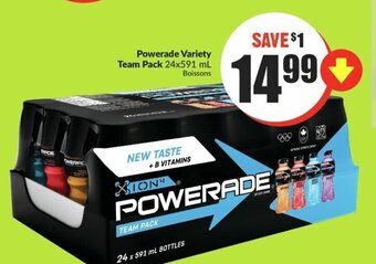 FreshCo Powerade Variety Team Pack 24x591 mL offer