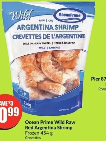 FreshCo Ocean Prime Wild Raw Red Argentina Shrimp Frozen 454 g offer