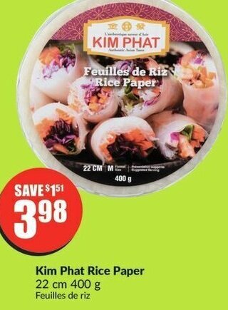 FreshCo Kim Phat Rice Paper 22 cm 400 g offer