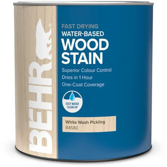 Home Depot Fast drying transparent water-based interior wood stain - white wash pickling, 946ml offer