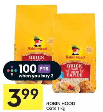 Foodland Robin hood oats offer