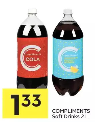 Foodland Compliments soft drinks offer