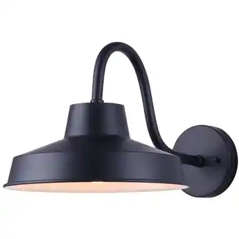 Home Depot Wallace 1-light indoor/outdoor wall light in black offer