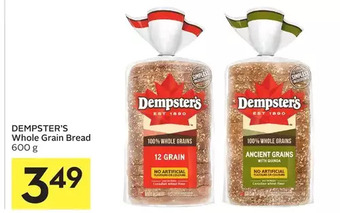 Foodland Dempster's whole grain bread offer