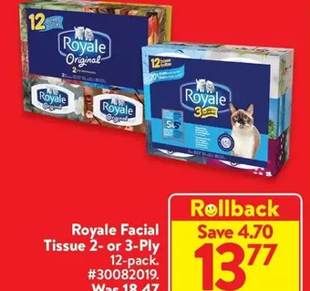 Walmart Royale facial tissue offer