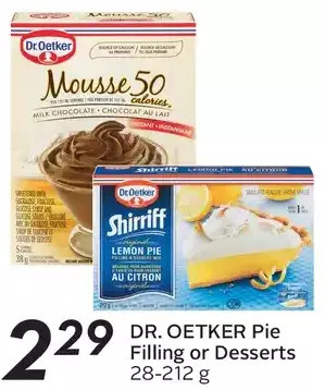 Sobeys Dr. oetker pie filling or dessert offer