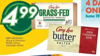 Sobeys Gay lea butter or premium butter offer