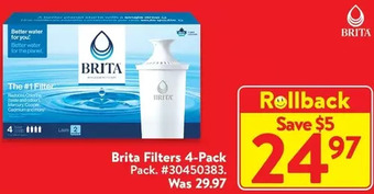 Walmart Brita filters offer