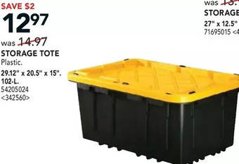 RONA Storage tote 29.12 x 20.5 x 15 102-l offer