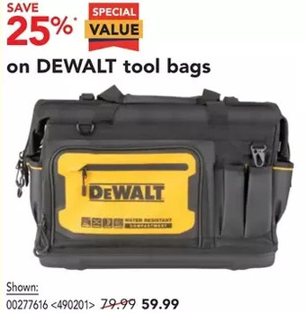 RONA Dewalt tool bags offer