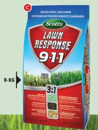 RONA Scotts lawn response 911 3-in-1 grass seed offer