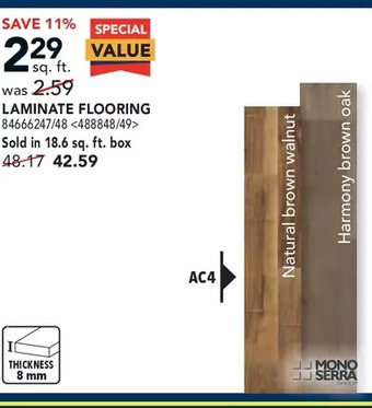 RONA Mono serra laminate flooring offer
