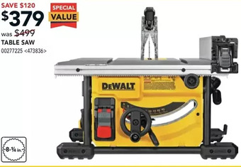 RONA Dewalt table saw offer