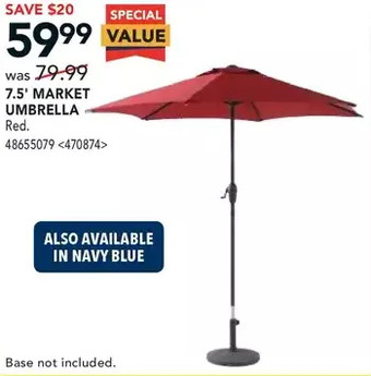 RONA 7.5' market umbrella offer