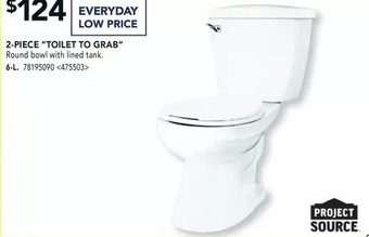 RONA Project source 2-piece toilet to grab offer