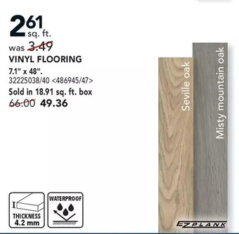 RONA Vinyl flooring offer