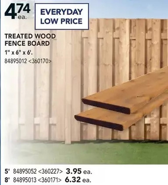 RONA Treated wood fence board offer