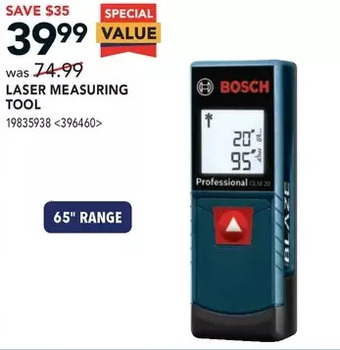 Lowe's Bosch laser measuring tool offer