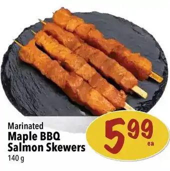 Farm Boy Maple bbq salmon skewers offer