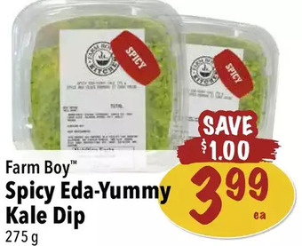 Farm Boy Farm boy spicy eda-yummy kale dip offer