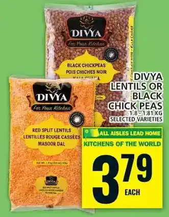 Food Basics Divya lentils | black chick peas offer